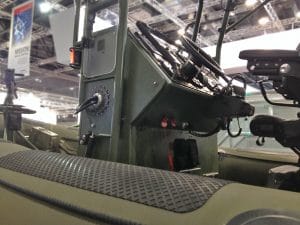 Armoured console for RIB