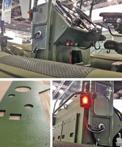 Armoured console, marine protection, ballistic protection