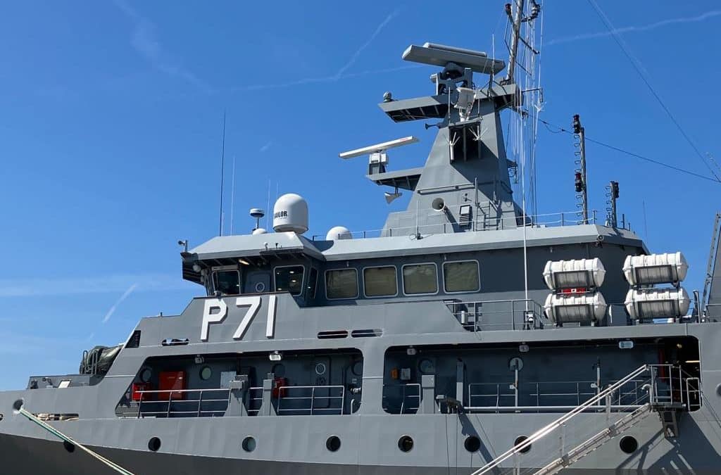 Ballistic protection installed onto Maltese OPV P71 by ASL GRP