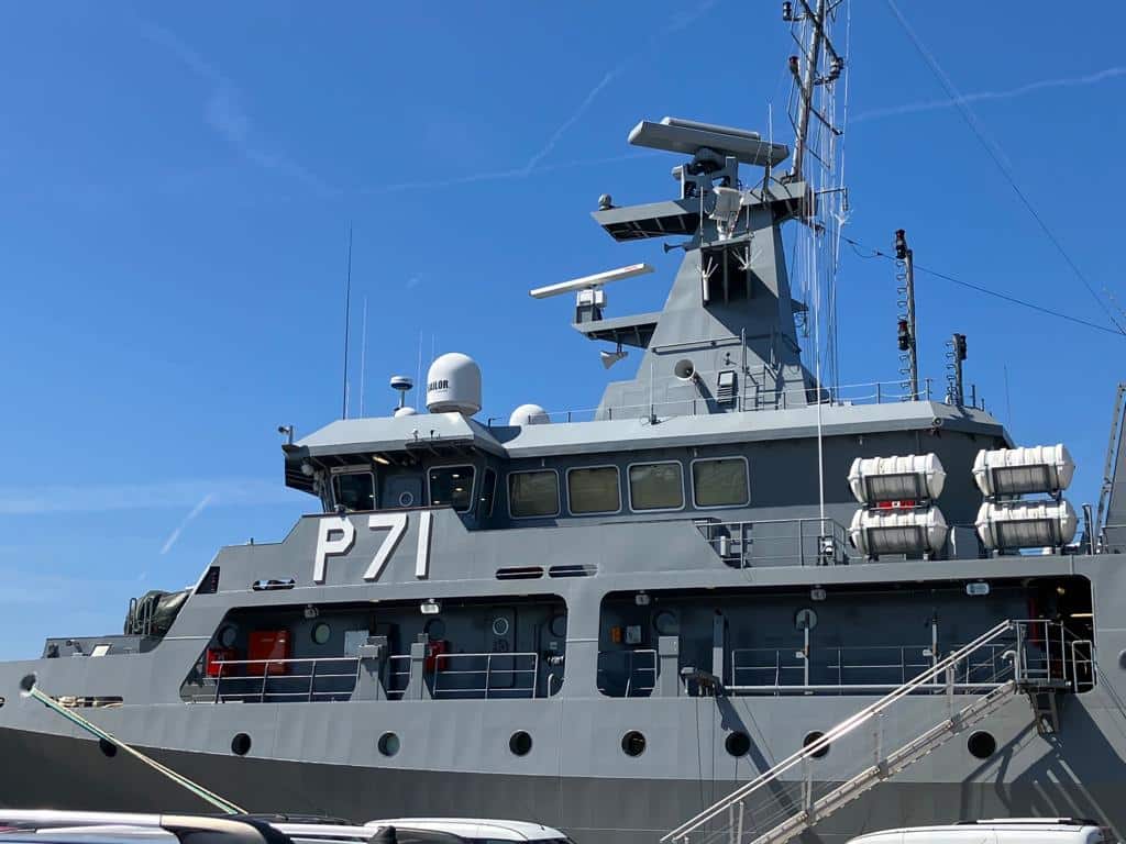 Ballistic protection installed onto Maltese OPV P71 by ASL GRP