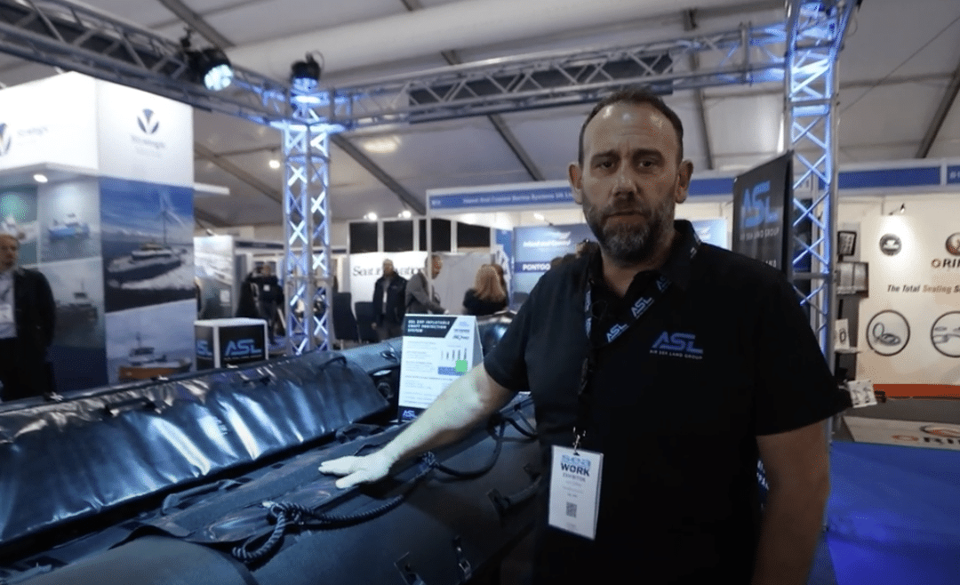 ASL GRP inflatable protection system launch at Seawork 2025