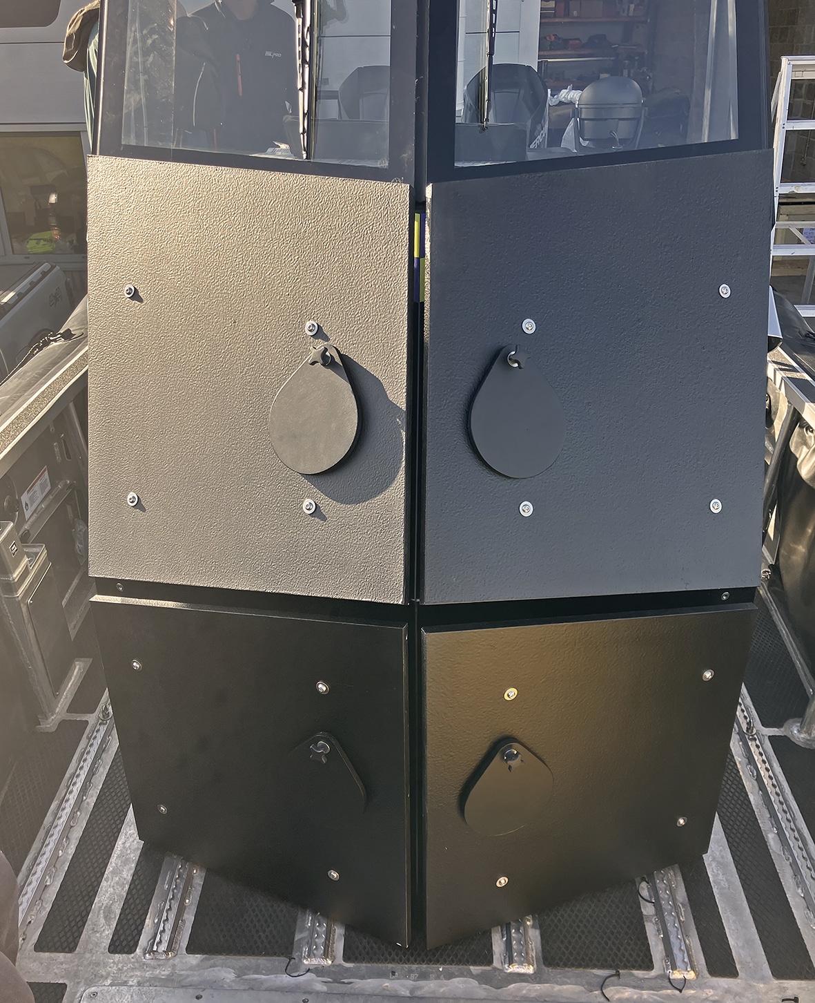 Zodiac panels Console armour for military RIB