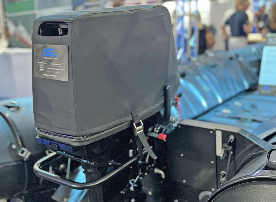 Ballistic outboard cover by ASL GRP
