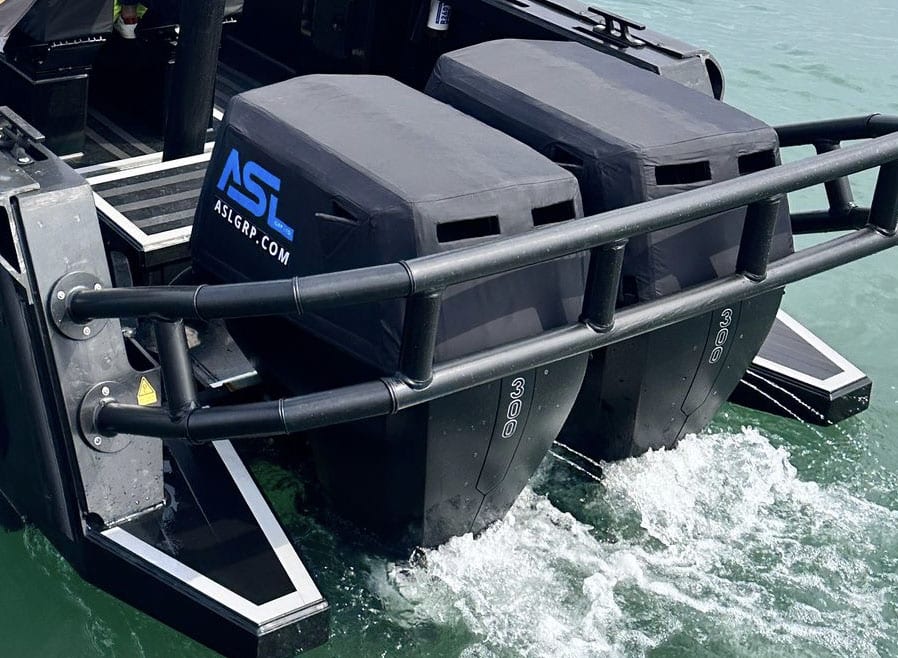 Ballistic outboard covers for OXE diesel engines