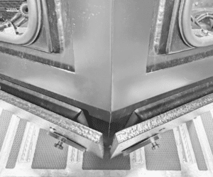 Moulded armour overlap with add-on armour panels by ASL GRP