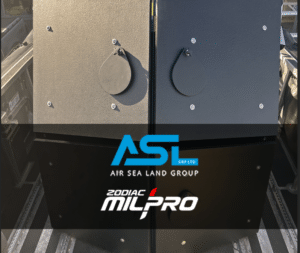 Moulded armour overlap with add-on armour panels by ASL GRP