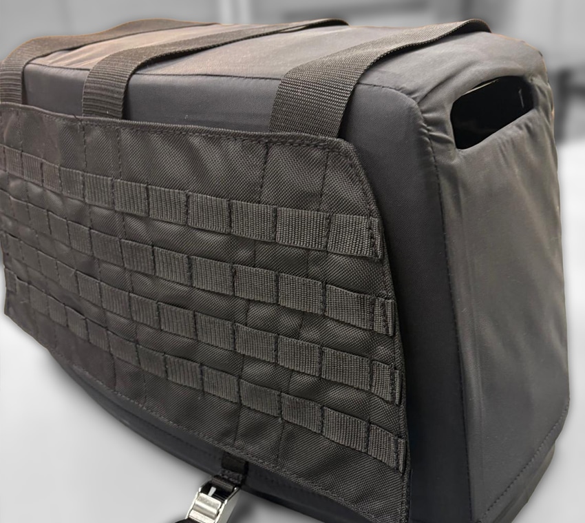 Ballistic outboard cover including MOLLE  for by ASL GRP