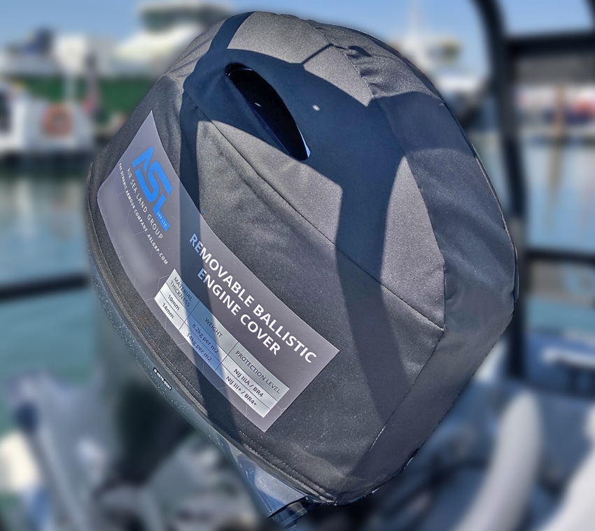 Ballistic outboard cover for Yamaha by ASL GRP